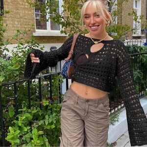 Crochet Knit Crop Top